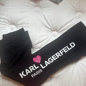Karl Lagerfeld Black Leggings size medium. Nwot